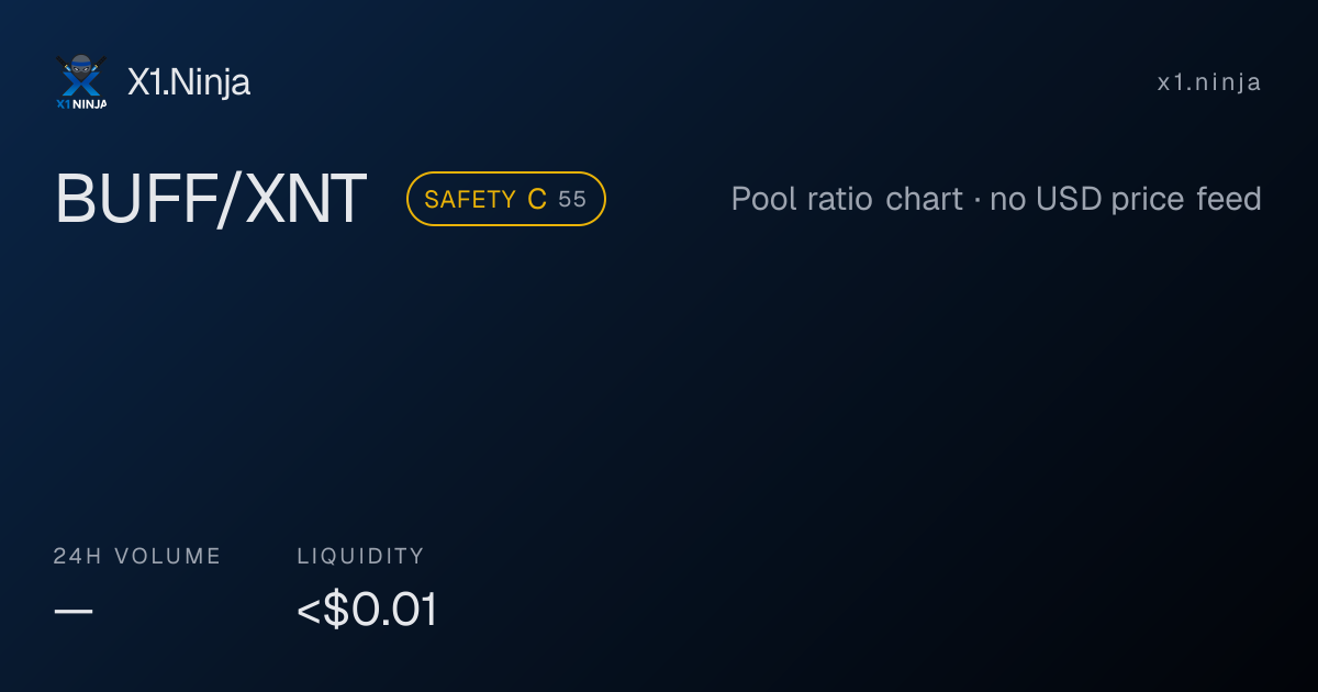 BUFF/XNT $9.94 (N/A) | X1.Ninja